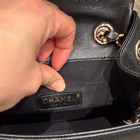 Chanel Black Quilted Backpack with Silver Accents - Picture 8 of 9